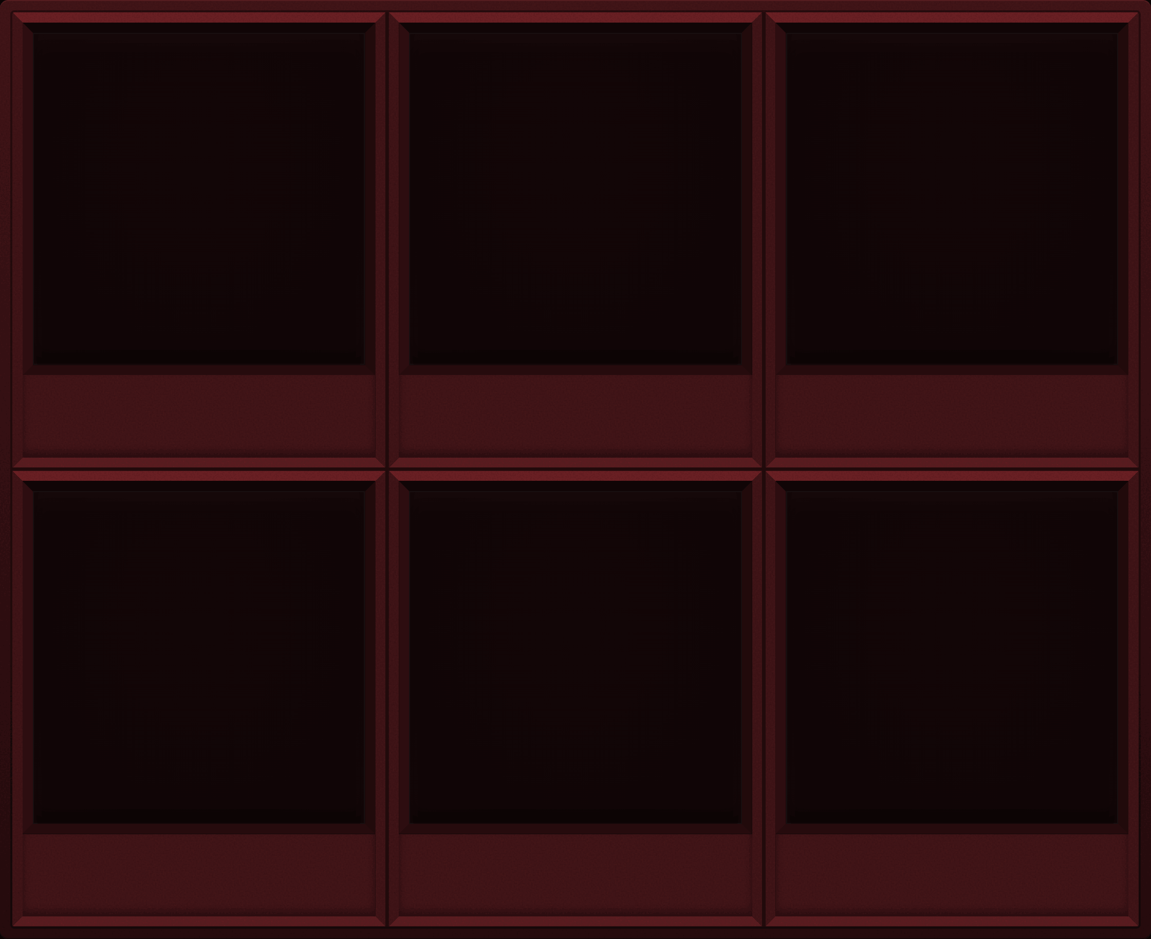 Crimson Oxblood Display Case (2x3)